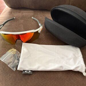 Oakley Radar EV Path Polished White Fire Iridium Sunglasses OO9208-16 Authentic
